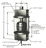 Single Stage Liquid Level Switch in Housing